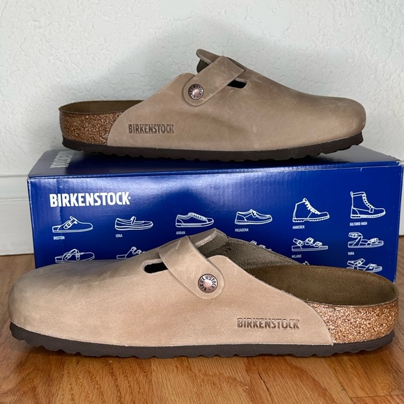 Birkenstock Boston • Oiled Leather • Tobacco Brown • Sz 40 / Regular Width - Picture 4 of 7